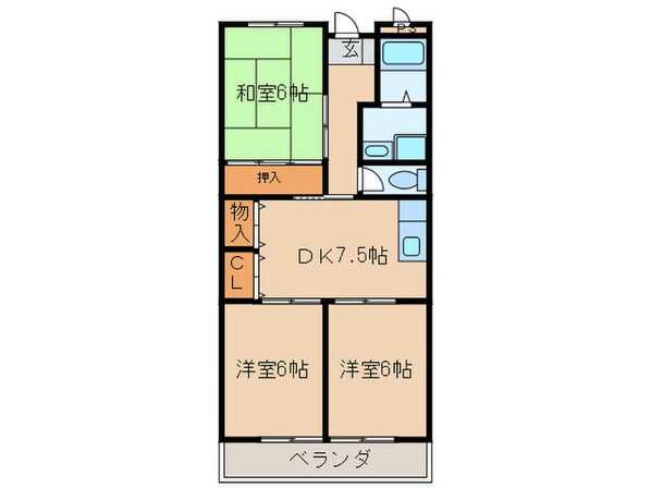 エクセル島崎の物件間取画像